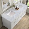 Lorelai 72" Double (Vanity Only Pricing) in Bright White